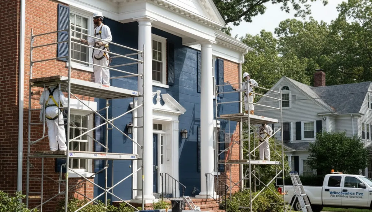 Painting crew serving Reading, MA with professional interior and exterior painting services